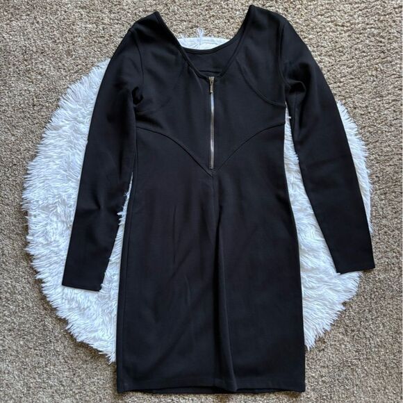 Athleta Illusion Ponte Dress Black Long Sleeve Womens Size XS - Picture 2 of 9